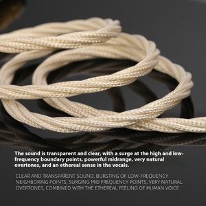 Hydrogène liquide OFC4.4 monocristallin argent <span class=keywords><strong>palladium</strong></span> alliage secondaire plaqué or casque ligne de mise à niveau 3.5 câbles Audio vidéo - Product Image 3