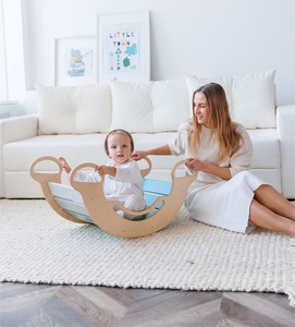 Tabla de equilibrio Montessori, columpio para bebé, juguetes Montessori para bebé, muebles Montessori, juego para bebé, gimnasio, arco de escalada - Product Image 4