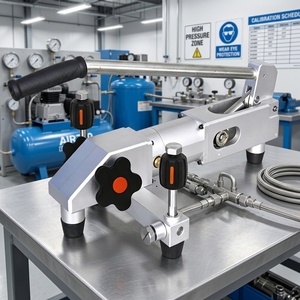 Calibrateur pneumatique portable Shelok, stabilité de 0,02 %, double ports M20 pour tests sur le terrain - Product Image 1