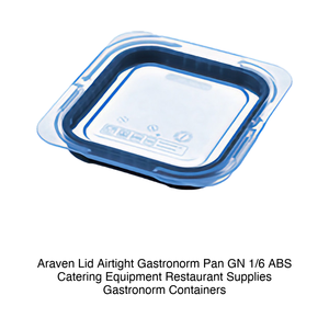 Tapa Hermética Araven para Contenedor Gastronorm GN 1/6 ABS, Equipo de Catering, Suministros para Restaurantes, Contenedores Gastronorm - Product Image 2