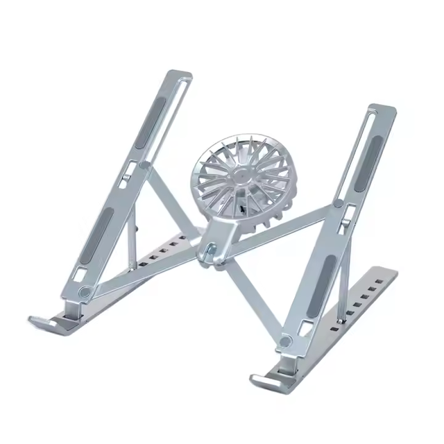 Laptop Cooling Stands 7-levels Adjustable Laptop Fan Stand Aluminium Riser Laptop Holder for Desk Compatible with 9"-15.6"