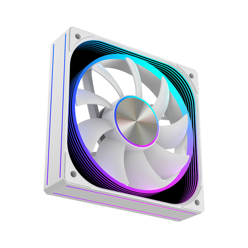 White 120mm rgb fan