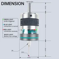 Sonde sans fil GP-800 pour commande numérique CNC, outil de détection de bord 3D, sonde 3D sans fil pour centrage