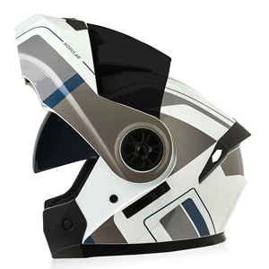 Casco de Motocicleta de Alta Calidad con Sistema de Frenos Antibloqueo, Diseño de Puntos, Doble Lente, <span class=keywords><strong>Dos</strong></span> Formas en Uno - Product Image 4