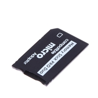 Convertidor de Tarjetas de Memoria Micro SD TF a MS Pro Duo para PSP, Adaptador de Memory Stick