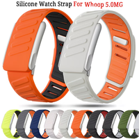 Correa de Repuesto de Silicona Suave para Monitor de Ritmo Cardíaco Whoop 5.0 MG, 25 mm, Hebilla Plegable Ajustable, Pulsera