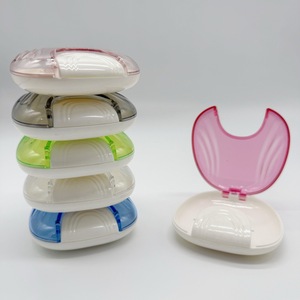 Dental braces case, retainer storage box, orthodontic denture case, colored seashell case, <b>ABS</b> material source factory - Product Image 2