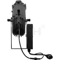 Mini LED 40W 2-en-1 Blanc Chaud ou Froid ou 4-en-1 RGBL DMX 15 ° -30 °   Projecteur Gobo Zoom pour Musées et Théâtres, Éclairage Elliptique