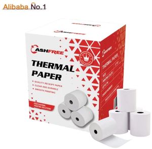 Rollo de Papel para Recibos de Caja Registradora de Alta Luminosidad, 80x80mm, para Impresora de Punto de Venta, 100% Pulpa de Madera, Papel Térmico para Facturas de Supermercado - Product Image 1