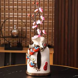 Nouvelle Figurine sculptée en résine époxy kaki chinois ornement décoratif pour salon et salle à manger décoration de vacances - Product Image 4