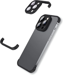 โลหะเปลือยเบาะมุมโทรศัพท์มือถือกรณีกรอบเลนส์กระจกสําหรับ <span class=keywords><strong>iPhone</strong></span> ฝาครอบโทรศัพท์น้ําหนักเบา - Product Image 1