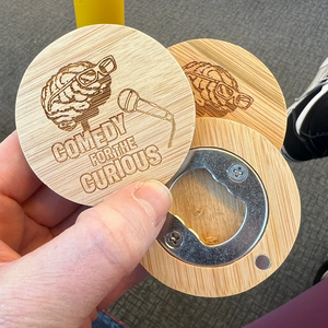 مخصصة الخيزران كوستر الثلاجة سلسلة المفاتيح جولة الديكور هدايا الزفاف شخصية المغناطيسي خشبية فتاحة زجاجات البيرة للضيوف - Product Image 4