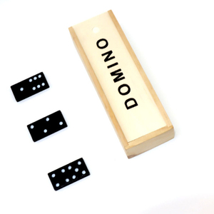 Recién llegado de fábrica, juego de dominó clásico de madera personalizado, juego de dominó con impresión de logotipo - Product Image 4