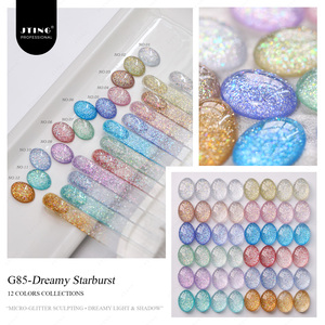 JTING Dreamy Aurora Glitter <b>Gel</b> Polish HEMA/TPO Free 12Colors <b>Gel</b> <b>Nail</b> Polish <b>Set</b> High Shine Soak Off Flashing Diamond <b>Nails</b> <b>Gel</b> - Product Image 5