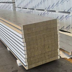 Panneaux sandwich ignifuges en mousse PU EPS de <span class=keywords><strong>couleur</strong></span> blanc <span class=keywords><strong>gris</strong></span> noir foncé <span class=keywords><strong>RAL</strong></span> 9002 5015 pour murs et toits - Product Image 5