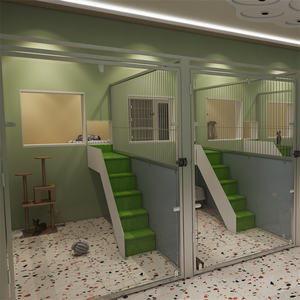 Anti-scratch köpek kulübesi kafesleri Metal köpek <span class=keywords><strong>Yard</strong></span> kulübesi profesyonel köpek kulübesi - Product Image 2