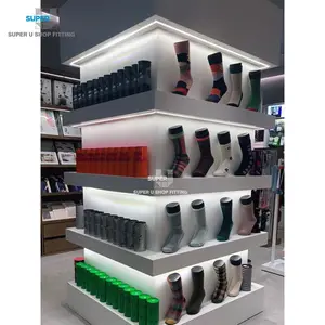 Chaussettes en bois modernes, 1 paire, présentoir de magasin de magasin, chaussures, Design intérieur, personnalisé, vente en gros