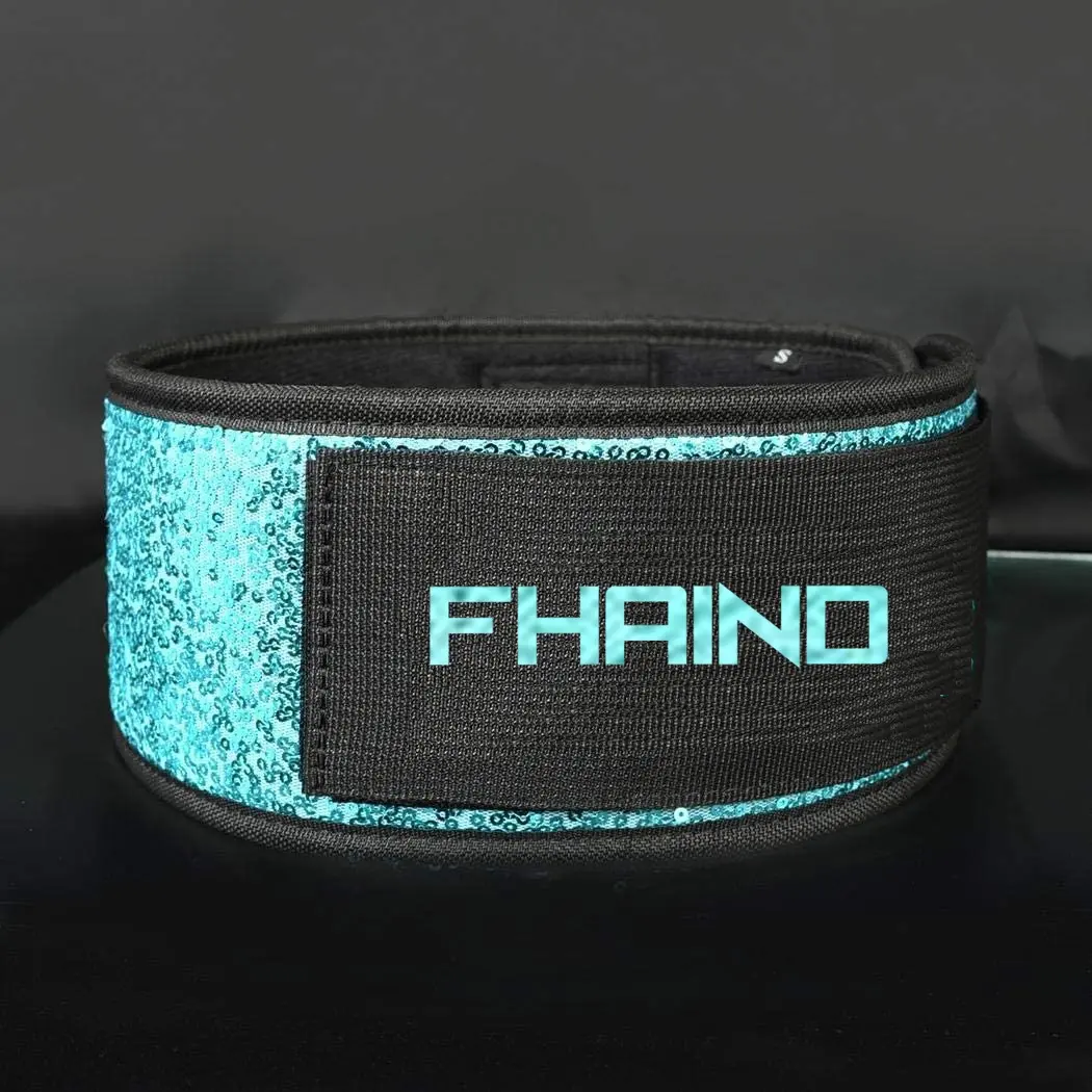 Women Weightlifting Belt Lifting Sparkle Belt 4 Inches Ladies Back Support For Weightlifting Power Lifting and Athletes