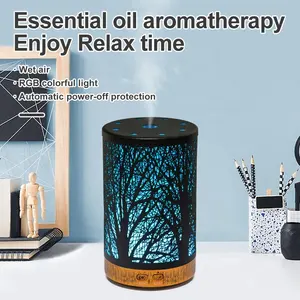 Accept Customized 150ml Iron Aromatherapy Oil Machine Humidifier Ultrasonic Cool Mist Aroma Diffuser With Waterless Auto-Off