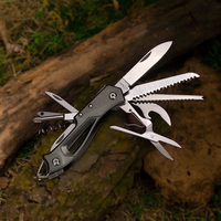 Couteau Pliant Multifonctionnel en Acier Inoxydable, Outil de Combinaison EDC Portable pour Extérieur