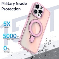Nouvel accessoire mobile, étui de protection magnétique transparent anti-jaunissement, résistant aux chocs, en TPU+PC, respectueux de l'environnement, pour