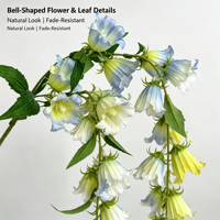 Fleurs artificielles suspendues en soie, fausses campanules, pour la décoration murale de mariages, fêtes et maisons