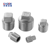 Conception de raccords de tuyauterie en acier inoxydable coulée carrée 3 ans en acier doux 2024 nouveau raccord hexagonal mâle femelle bouchon égal 1 pièce