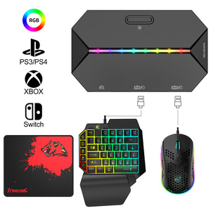 Adaptateur de <span class=keywords><strong>clavier</strong></span> et <span class=keywords><strong>souris</strong></span> de jeu RGB G6L, adaptateur de contrôleur de jeu filaire pour Switch <span class=keywords><strong>Xbox</strong></span> One PS4 PS3 PS5 - Product Image 2