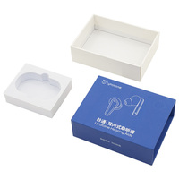 Boîte à tiroirs coulissants en carton personnalisé bleu 1200g en gros de Chine emballage en papier d'apparence délicate pour appareils auditifs