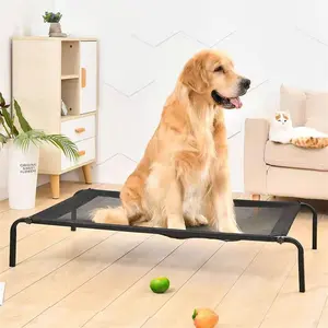 Fabricant en gros personnalisé confortable luxe grand extérieur surélevé lit pour chien surélevé lit pour chien surélevé