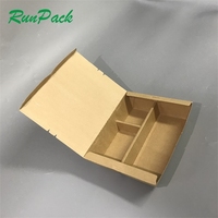 Personnaliser la boîte de papier kraft jetable acceptable à emporter