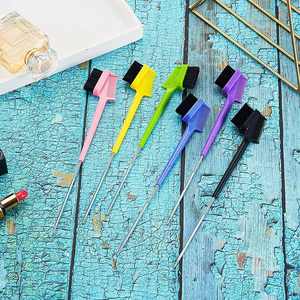 Vente en gros d'outils de coiffage personnalisés Brosse 3 en 1 pour le contrôle des bords de la queue de rat Peigne à sourcils double face - Product Image 6