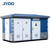 Transformateur de distribution de type boîte préfabriqué extérieur personnalisé 11kV 22kV 33kV, sous-station compacte