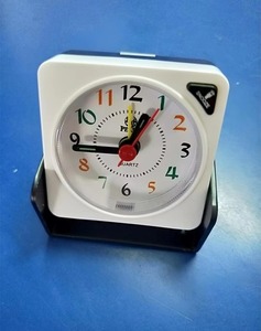 Mini Flap Desk <b>Clock</b> Quartz Analog Alarm <b>Clock</b> Snooze <b>Night</b> <b>Light</b> Color Changing Voice Dial for RV Travel - Product Image 6