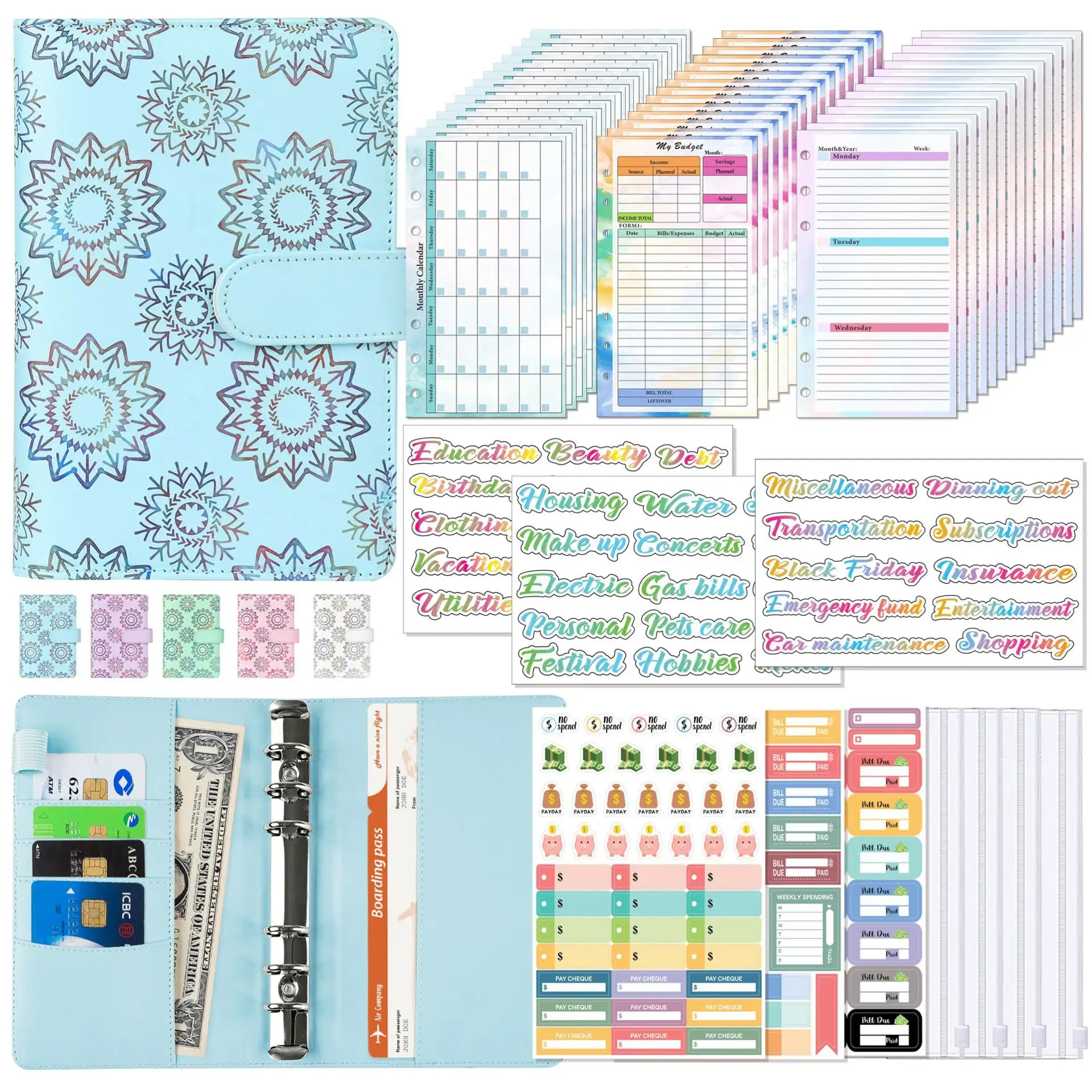 Classeur-Budget Enveloppe Planner Francais - A6 Carnet