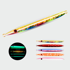 <span class=keywords><strong>Leurre</strong></span> de pêche métallique lumineux Sensoar 40g à 200g, style japonais, pour la pêche en bateau, à coulée rapide, pour maquereau - Product Image 1