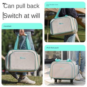 고양이 가방 나가는 휴대용 옥스포드 친환경 패션 솔리드 고양이 배낭 작은 개 강아지 대용량 크로스 바디 안티 스트레스 - Product Image 4