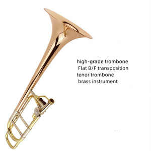 <span class=keywords><strong>Trombone</strong></span> ténor de haute qualité, transposition Sib/Fa, <span class=keywords><strong>instrument</strong></span> en <span class=keywords><strong>cuivre</strong></span> - Product Image 6