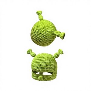 Pasamontañas divertido con estampado <span class=keywords><strong>de</strong></span> animales <span class=keywords><strong>de</strong></span> <span class=keywords><strong>Shrek</strong></span> estilo Y2K, cálido, con cubierta facial <span class=keywords><strong>completa</strong></span>, para playa y uso diario, diseño <span class=keywords><strong>de</strong></span> 2 orificios - Product Image 2