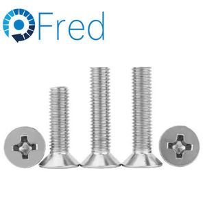 Tornillo Phillips M3 304 Tornillos de máquina de cabeza plana de acero inoxidable Tornillo avellanado DIN965 Caja disponible M10 20mm 25mm 40mm - Product Image 2