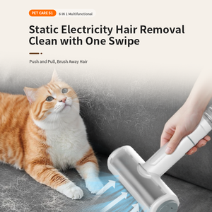 कुत्तों के लिए पेशेवर लक्जरी पालतू बाल वैक्यूम क्लीनर किट 5 ग्रोमिंग उपकरण कम शोर बैटरी संचालित प्लास्टिक रबर सामग्री - Product Image 4