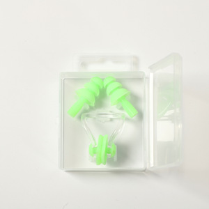Clip nasal et bouchons d'oreilles pour la natation, en boîte, pour adultes et enfants, bouchons nasaux en silicone, équipement imperméable et antidérapant, anti-étouffement - Product Image 6