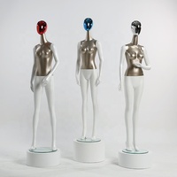 Mannequin Mannequin pour hommes et femmes, modèle de luxe brillant, or et argent, affichage en fibre de verre, vente en gros,