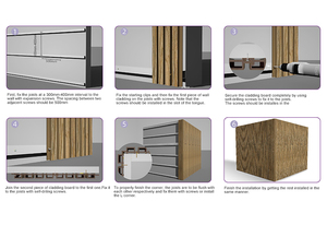 Oem中国批发外部铝3D木质复合墙立面WPC覆层凹槽面板 - Product Image 6