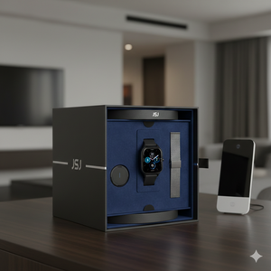 Kotak Jam Tangan Pintar Mewah dengan Casing Kaku Berputar Dua Lapis untuk Pengemasan Perangkat Elektronik Teknologi Tinggi - Product Image 6