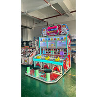 Machine de tir de balles en plastique à monnayeur pour trois joueurs, alimentation 220V, pour parcs d'attractions et simulateurs