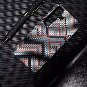 Coque de téléphone magnétique intégrale texturée en <span class=keywords><strong>fibre</strong></span> de carbone avec veilleuse pour Samsung S26 PLUS - Product Image 4