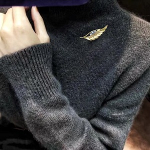 เข็มกลัดรูปใบไม้ทรงระเบิดอเนกประสงค์ AKOYA ประดับเปลือกหอย หางปลา ไข่มุก หลายแบบ  สำหรับตกแต่งเสื้อผ้า  ทันสมัย - Product Image 4