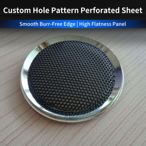 <span class=keywords><strong>Grille</strong></span> de protection perforée en acier inoxydable pour haut-parleur de voiture, <span class=keywords><strong>grille</strong></span> de protection pour système audio automobile - Product Image 2