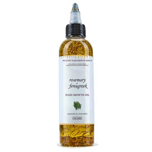 育毛エッセンシャルオイルローズマリーハーバルフェヌグリークシードヘアオイルのカスタマイズスムーズストレントニングヘアスカルプセラムオイル100ml - Product Image 2